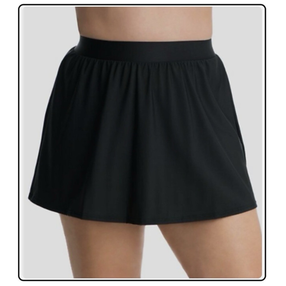 Miraclesuit Plus Size Swim Skirt Black 22W NWT
